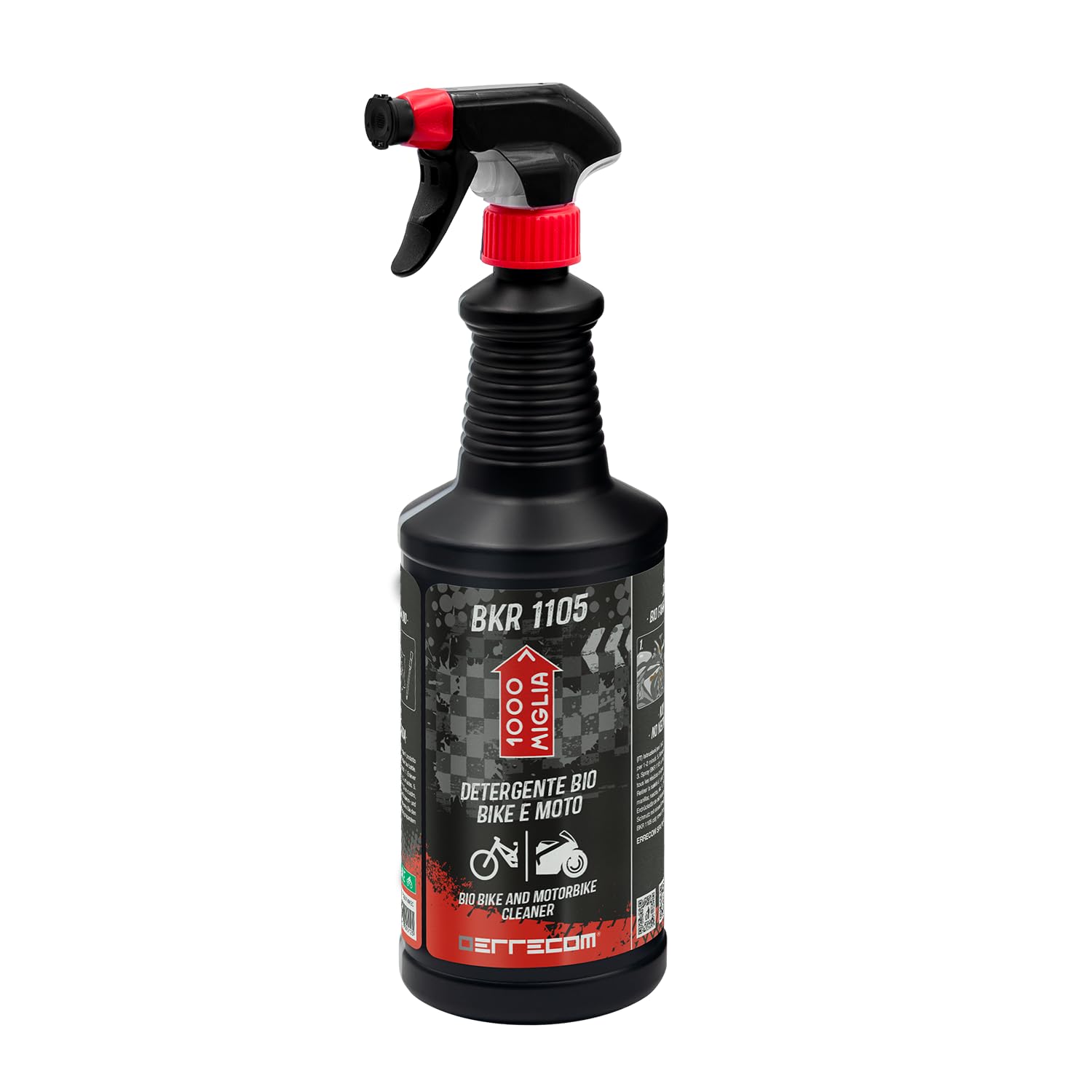 Errecom 1000 Miglia BKR 1105 Biodegradable Bike and Motorbike Cleaner, 1 L Bottle with Sprayer