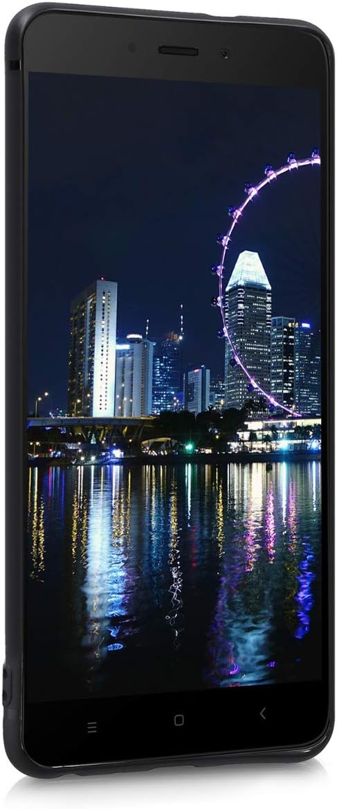 kwmobile Case Compatible with Xiaomi Redmi Note 5 (Global Version) / Note 5 Pro Case - Soft Slim Protective TPU Silicone Cover - Black Matte