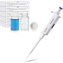 500 PCS 20 mL Glass Vials with 10-100 l High-Accurate Micropipette