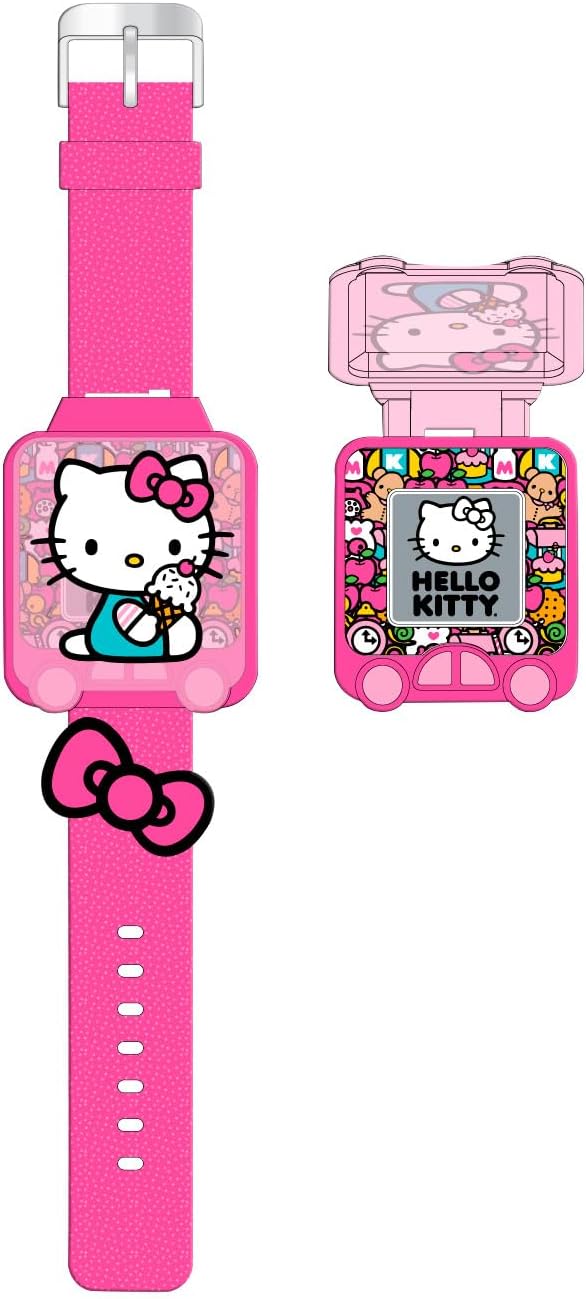 Kids Licensing Digital Automatic Watch for Girls with Plastic Bracelet GEN4148, Hello Kitty