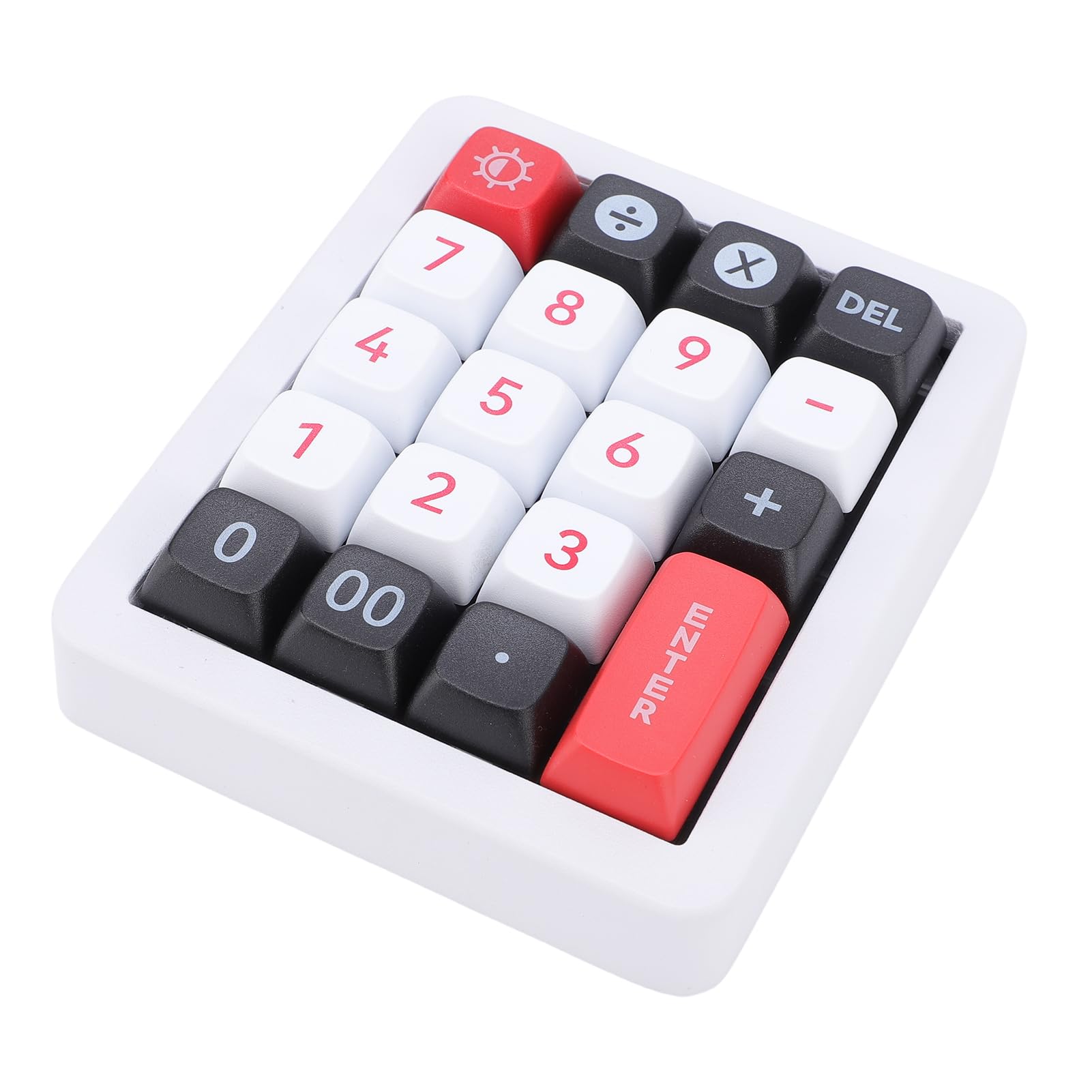 Pavé Numérique Mécanique, pavé Numérique Programmable à 19 Touches avec Rétroéclairage RVB 12 Modes, Clavier USB C Filaire échangeable à Chaud pour Ordinateur Portable (White)