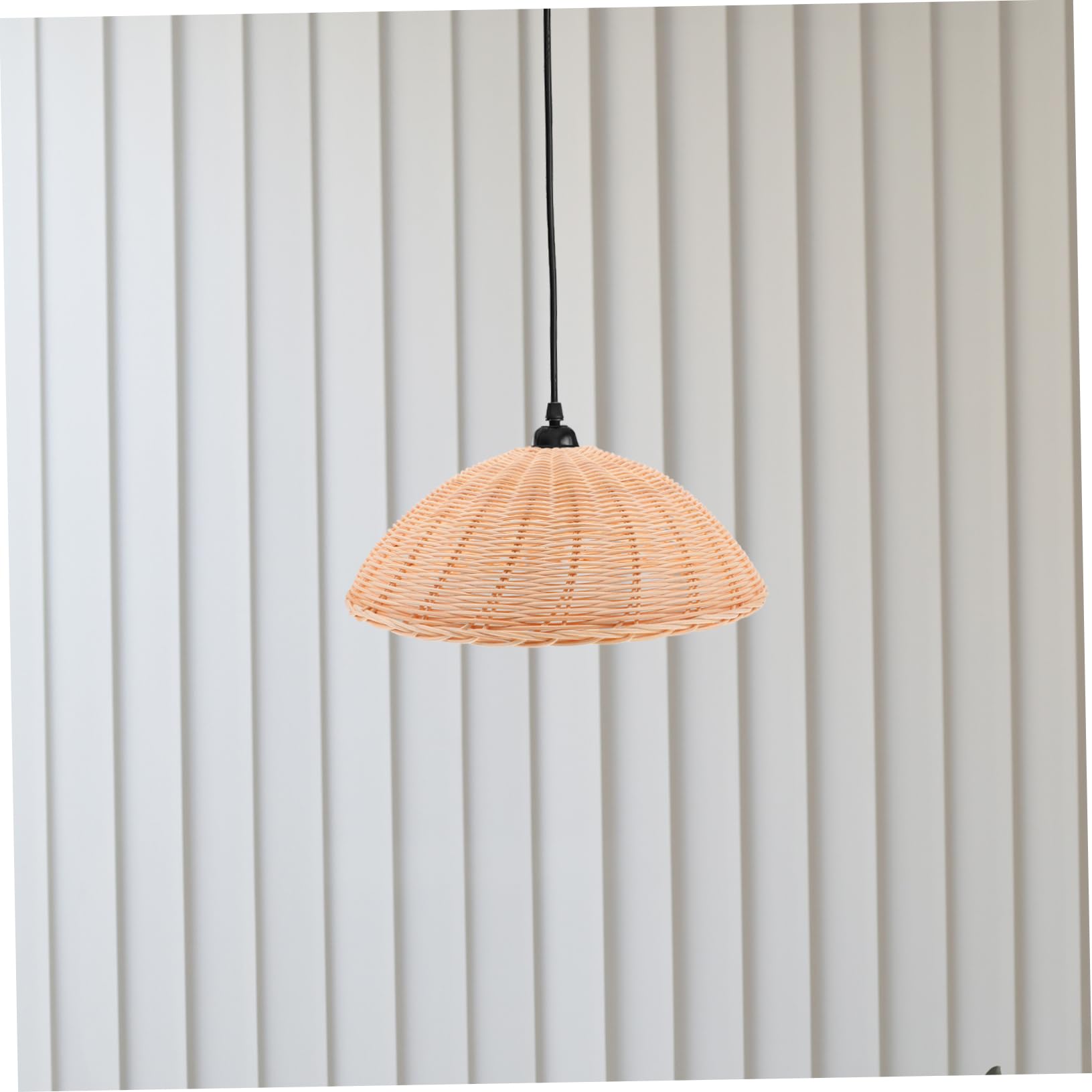 SHINEOFI 2 Pezzi paralume lampadario in rattan arredamento paralume ombra della lampadina decorativo da soffitto lampada da tavolo da pranzo rustico paralumi per hotel