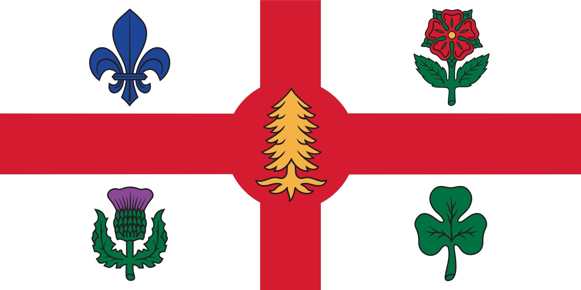 Drapeau Ville de Montréal Canada au format paysage XL pour mât extérieur