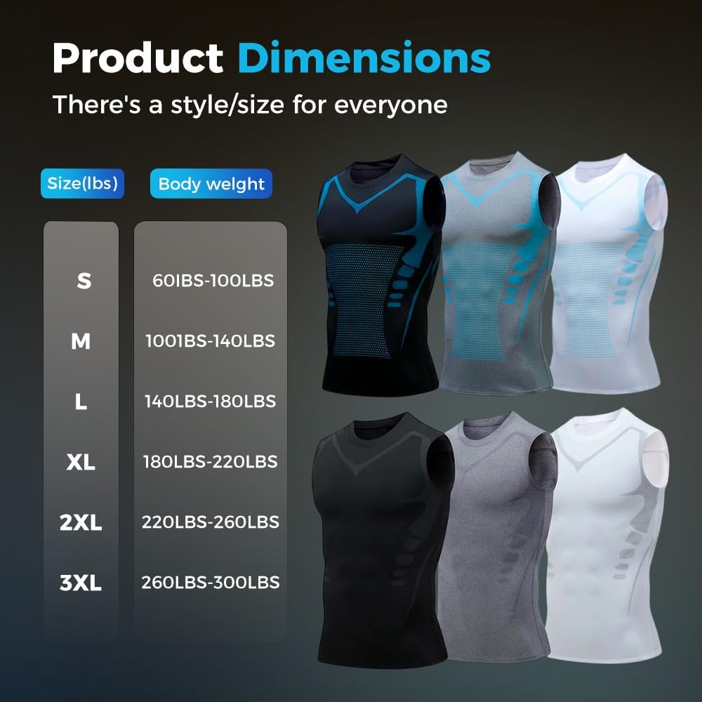 V Boost V2.0 Compression Shaping Shirt Tank Men Feel the Power of Confidence, Energy & Strength