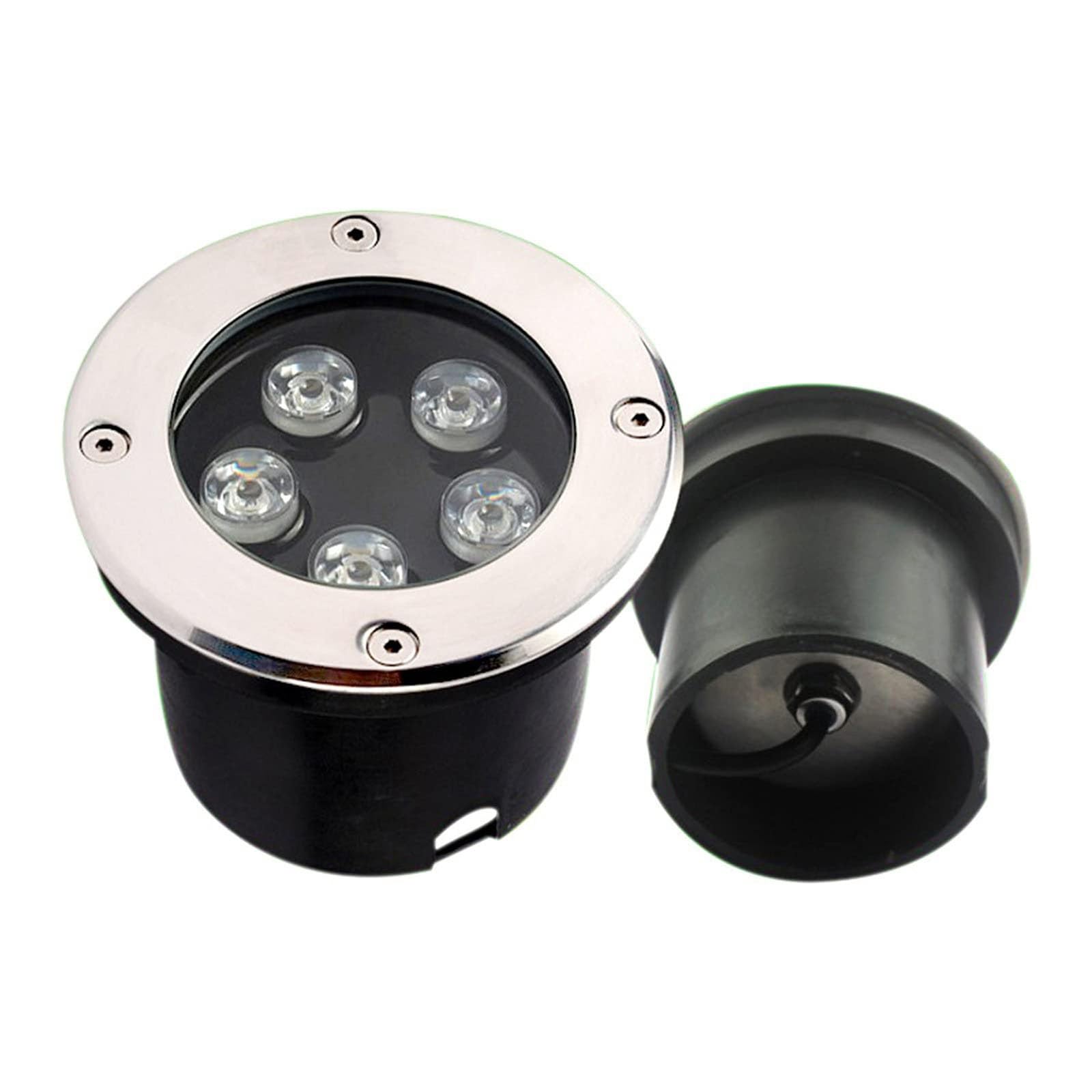 Faretto Subacqueo Incasso - Faretti Incasso da Esterno, Illuminazione subacquea da incasso per esterni IP68, Faretti da incasso a terra LED AC/DC 24V, Spot LED a bassa tensione ( Color : Yellow Light