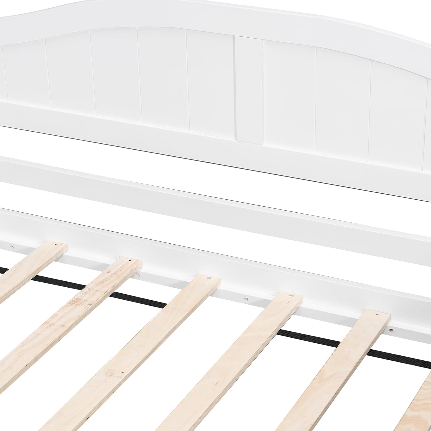 Twin Size Daybed with Two Storage Drawers,Modern Solid Wood Twin Day Bed Frame with Backrest and Armrests for Living Room Dorm,Guest Room,Office,Wood Slat Support,No Box Spring Needed,White