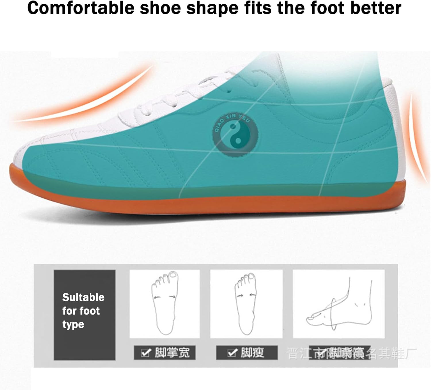 Black/White Martial Arts Shoes for Men, Women Kung fu Walking Shoes,Tai chi Shoes Non Slip Sneakers, Tai ji Kong Fu Sport Training Taekwondo Shoes for Practice(Size:41EU,Color:Black)