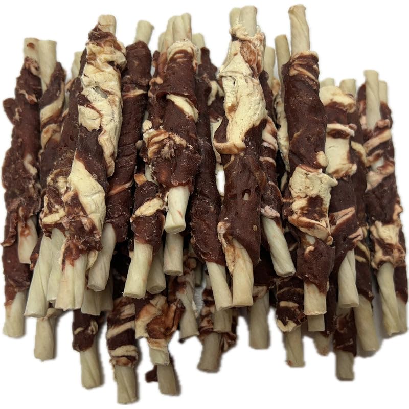 DriedDogTreats Natural Dog Chews Lamb & Cod Sticks 500g (40-50 pcs)