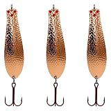 Doctor Spoons Fishing Lures Series - Made in USA - Saltwater & Freshwater - Eagle Claw Hook - Walley