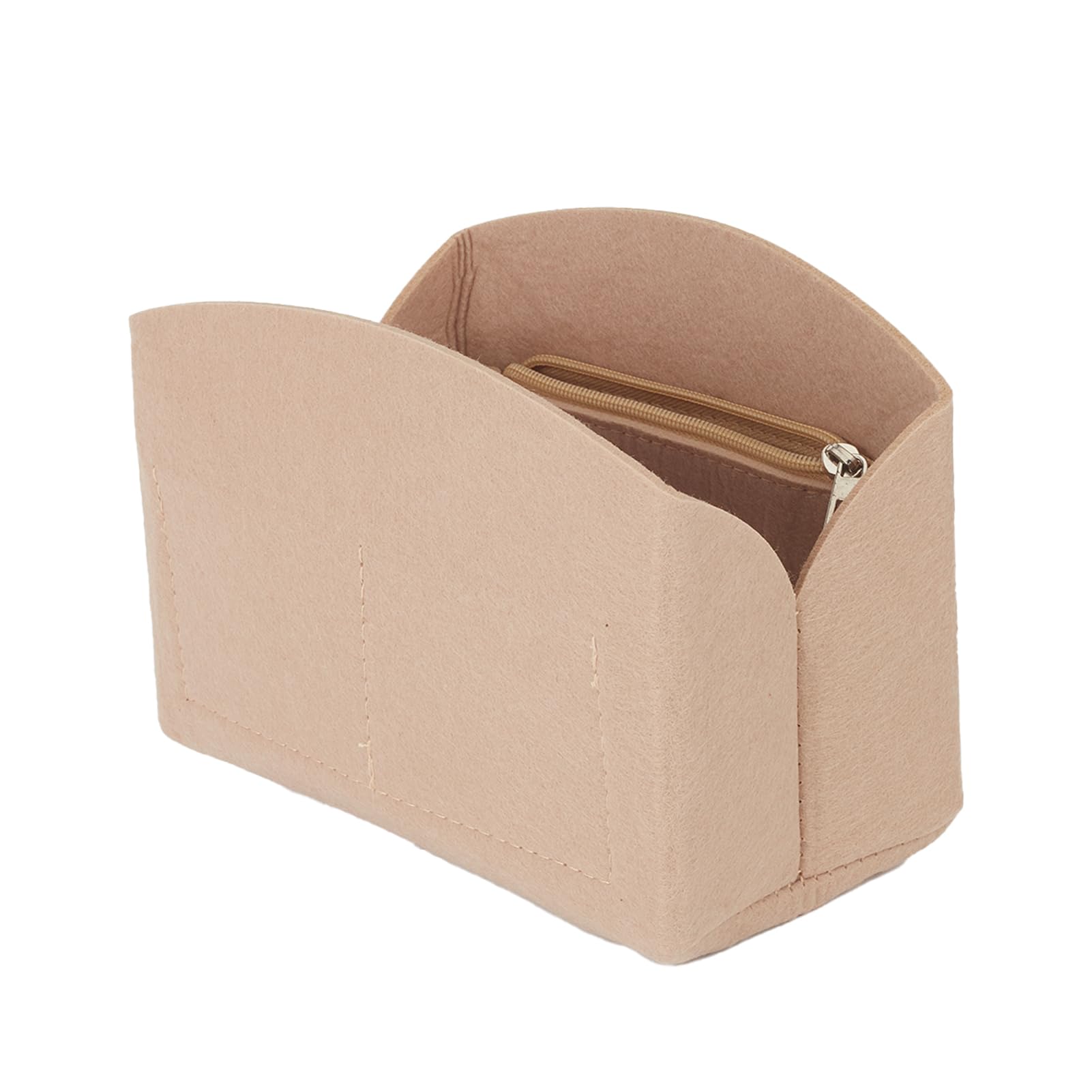Séparateur de sac à main à compartiments et fermeture zippée pour femme