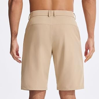 SNOWTEN Men's Classic Fit 7/9/11 Inch Golf Shorts Basic Lightweight Stretch Hiking Casual Short with 2 Pockets and 1 Hidden
