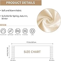 Vista 2 de Bufandas para mujer, bufanda cálida de invierno, con borla, manta de gran tamaño, bufandas de color negro, melocotón, rosa, chal