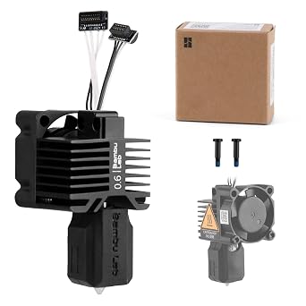 Bamboo Lab P1P,P1S Hotend Complete Kit,Hardened Steel 0.6mm Nozzle