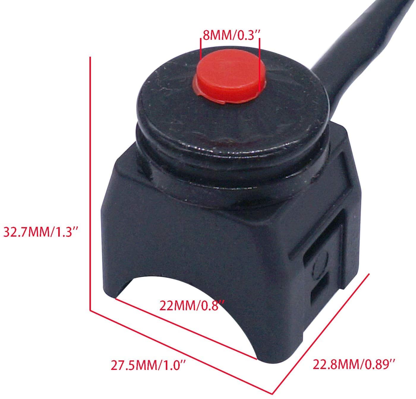 Motorfiets Stuur Claxon Schakelaar Universele Switch Claxon Stop Nieuwe Universele stop Schakelaar 22mm Stuur Voor Motorrijwiel