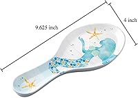 Vista 2 de UP ware - Soporte para cuchara de melamina de sirena, soporte para cuchara de cocina para estufa, encimera de cocina y mesa de comedor, 9.625