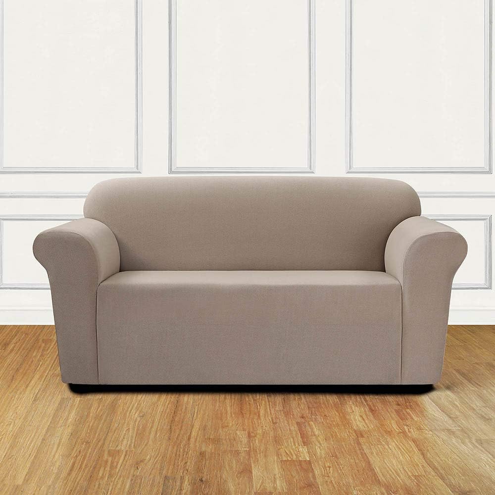 Sure Fit Stretch Mini Chevron Loveseat Slipcover, Tan Color : Home & Kitchen