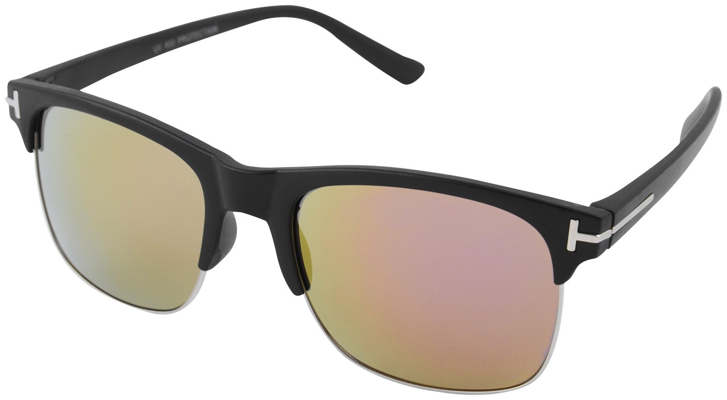 Akshaj Multicolor Mirror Unisex Black Frame Sunglasses Goggles