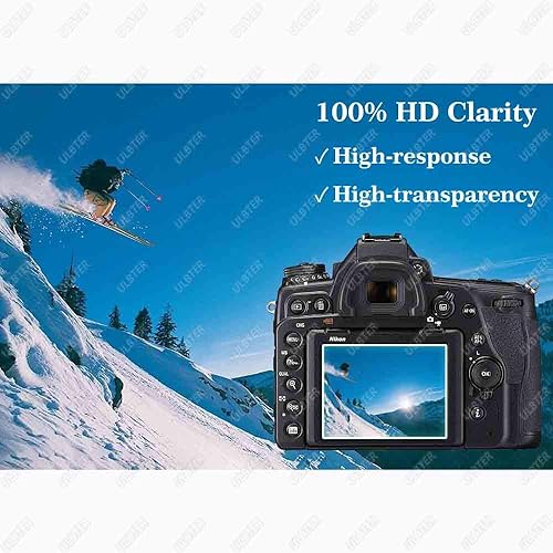 Miniatura 6 de Protector de pantalla para Nikon D750 D780 y pantalla superior [2+2 paquetes], protector de pantalla de vidrio templado de 0.012 in, dureza 9H,