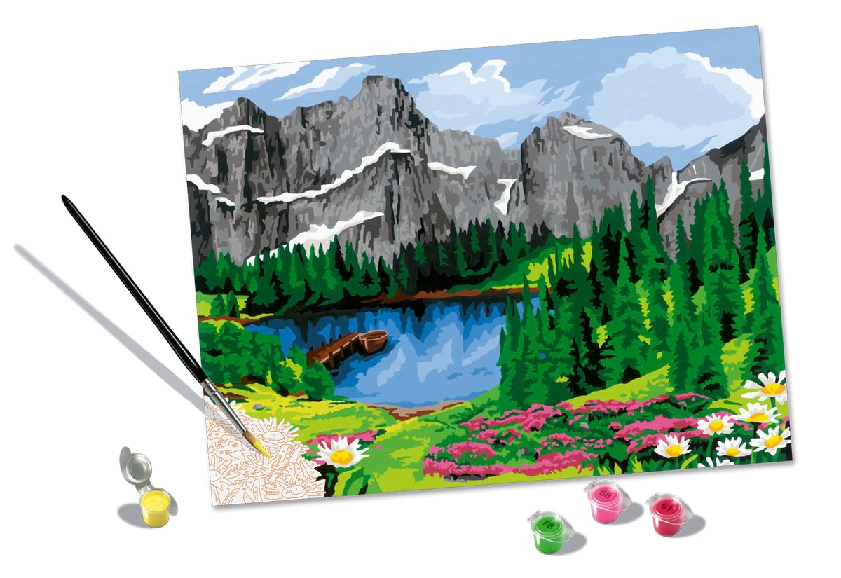 CreArt Mountain View Paint by Numbers Kit for Adults - 20155 - Painting Arts and Crafts f…