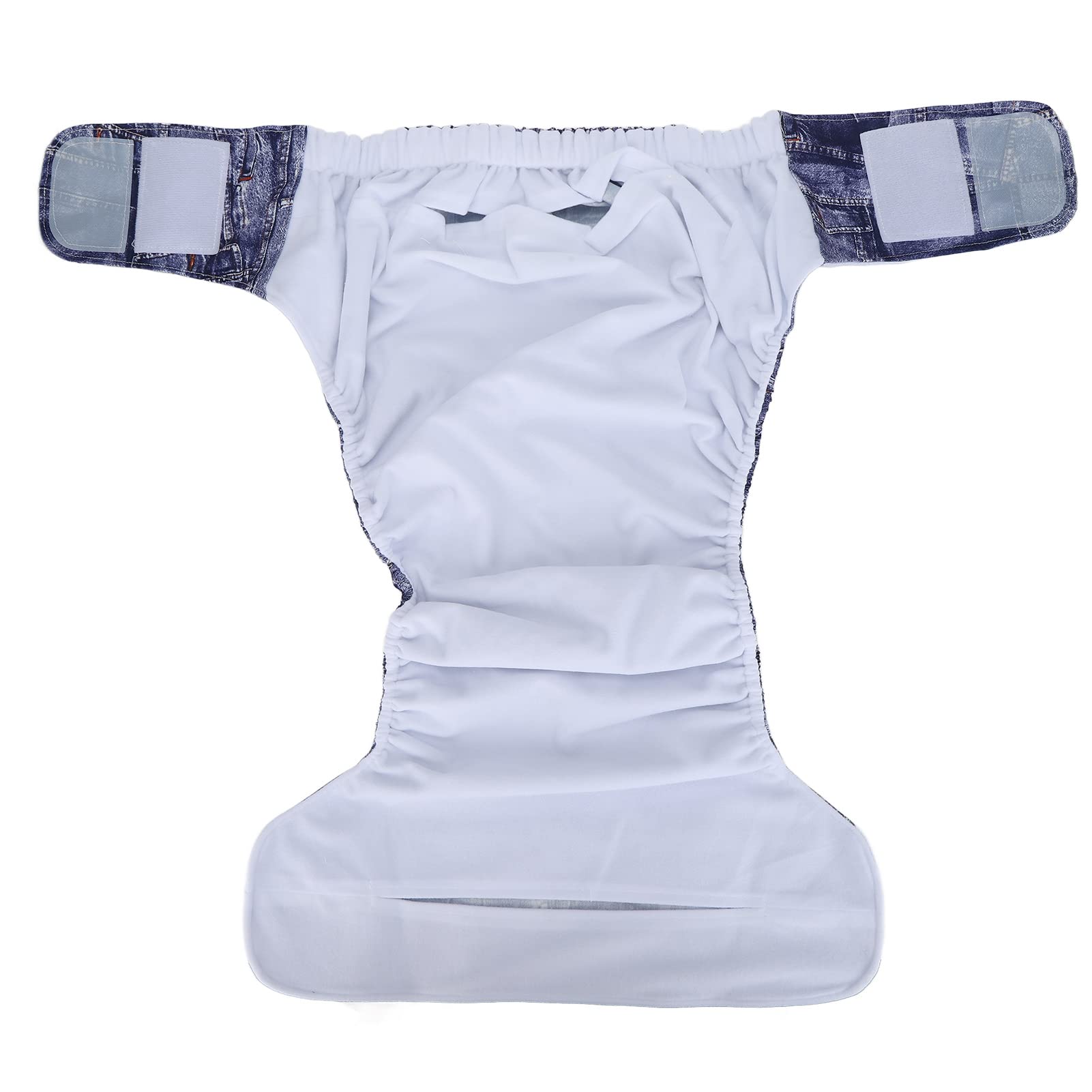 Dioche Couche Lavable Réutilisable pour Adultes, Couche Lavable en Tissu, Couches Imperméables de Protection contre L'incontinence des Personnes âgées avec Attaches à Crochet