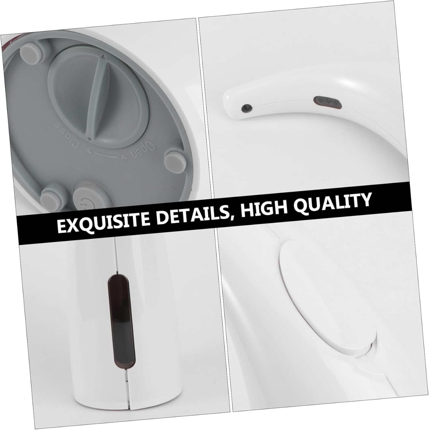 Cabilock Automatic Soap Dispenser Induction Touchless ABS Liquid Soap Dispenser for Bathroom Kitchen No Battery