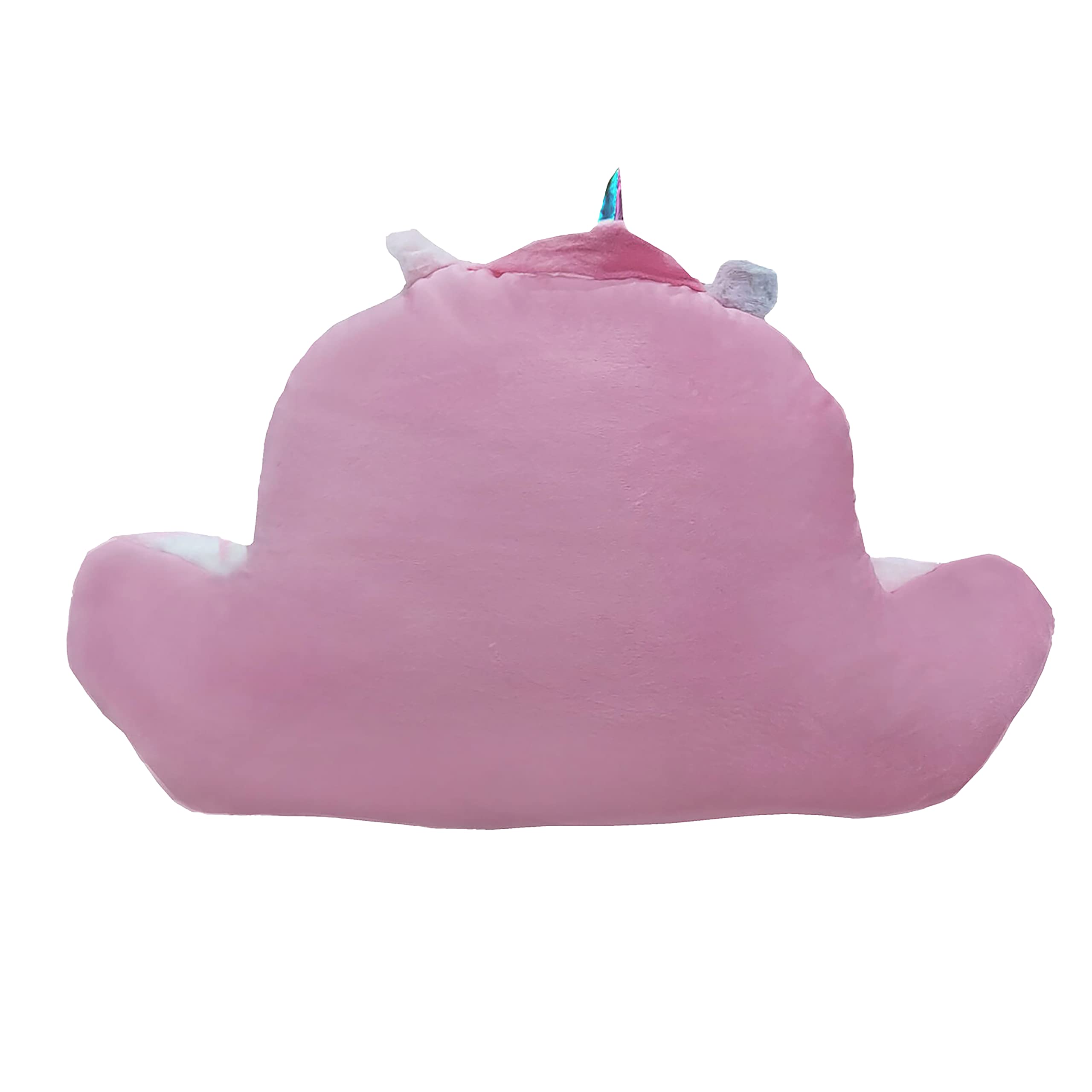 Reading Pillow | Kids Plush Animal Character Backrest | Pastel Pink Unicorn