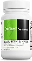 Vista 1 de DaVinci Laboratories Complemento para la piel y las uñas para el cabello con 5.000 mcg de biotina y 500 mg de colágeno, 60 cápsulas – Anti