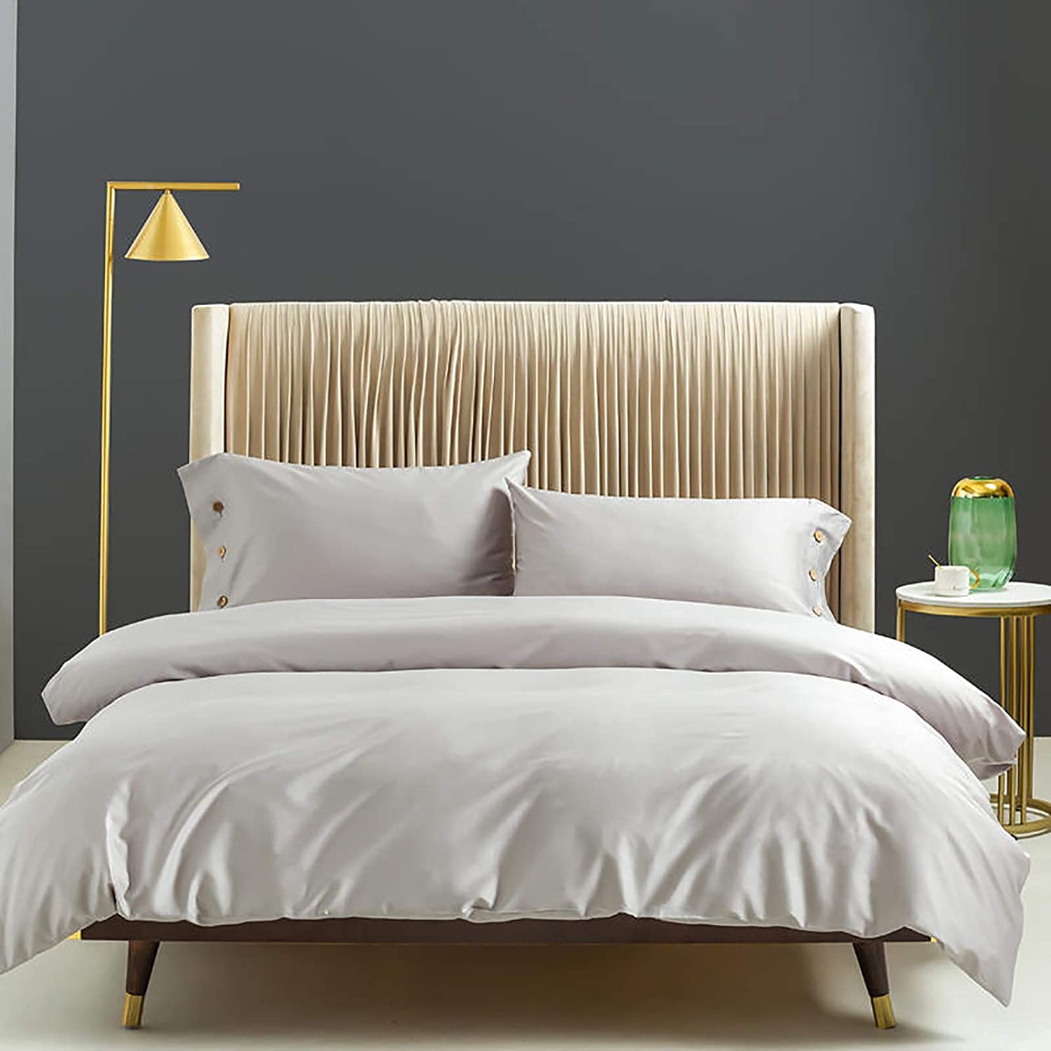 MGEMJMJ 100% Solid Color Egyptian Cotton Duvet Cover,Luxurious Super Soft Quilt Cover,Hotel Level Premium Breathable Comforter Cover(Size:200x230cm(79x91inch),Color:D)