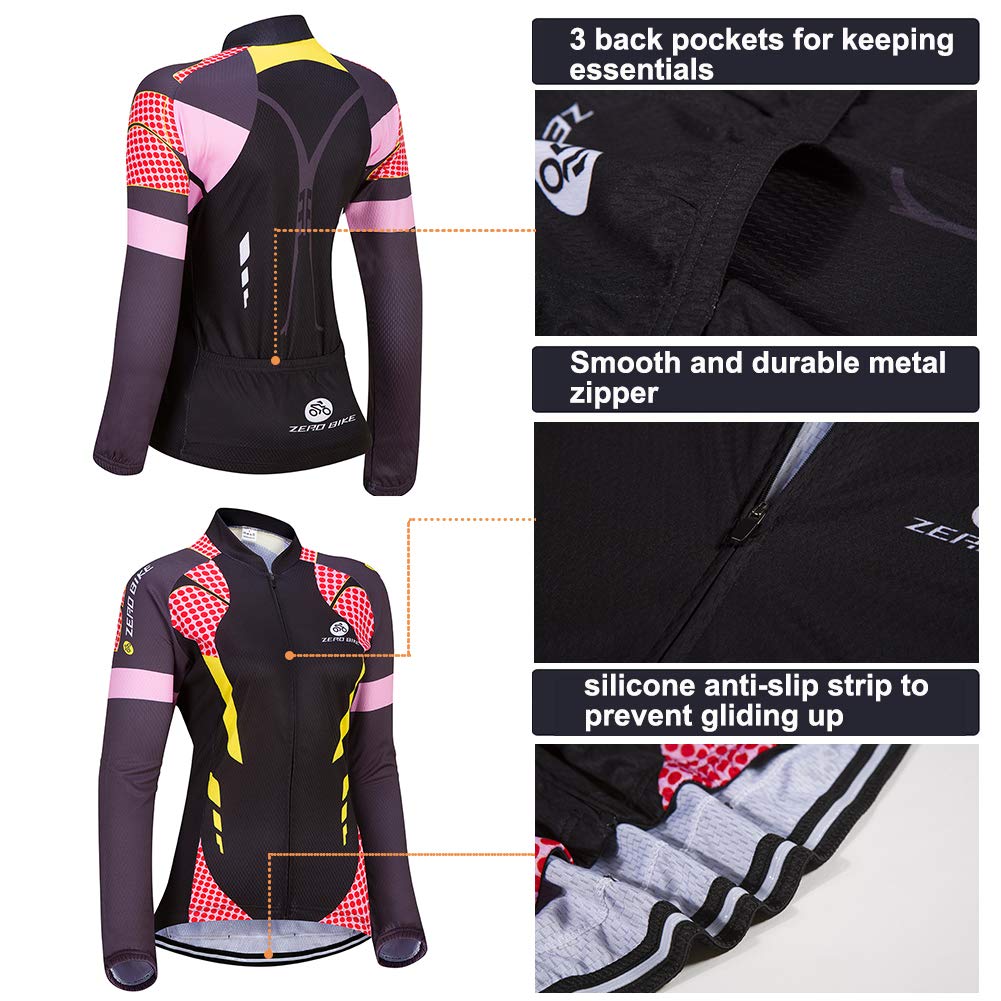 HimyBB Vrouwen Wielertrui Set Bike T-Shirt Reflectie 5D Gewatteerde