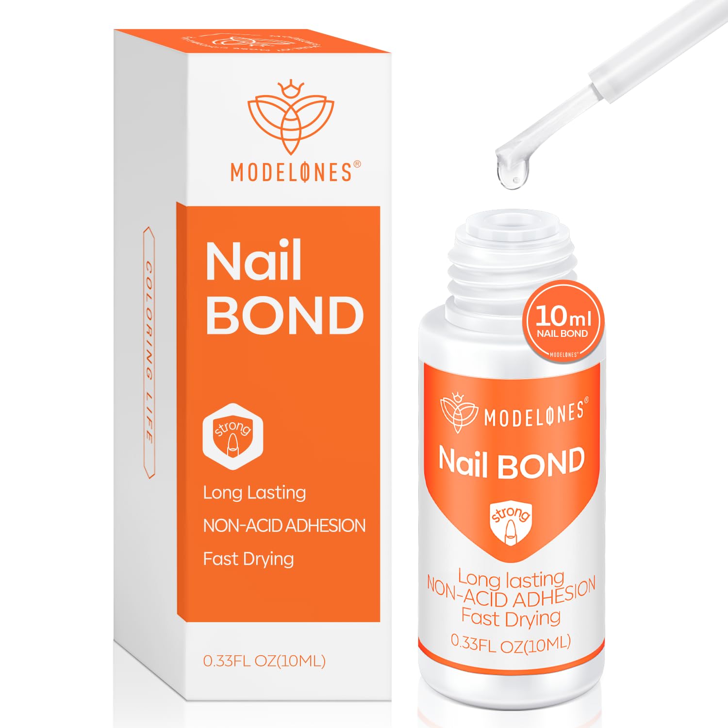 Modelones Nail Glue for Press Ons, Press On Nails and Acrylic Nails, Super Strong