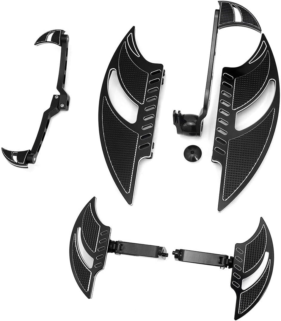 2008-2013 Tri Glide Ultra Classic FLHTCUTG black floorboards passenger footboards Shifter levers for Harley Touring FLHTCU Foot boards