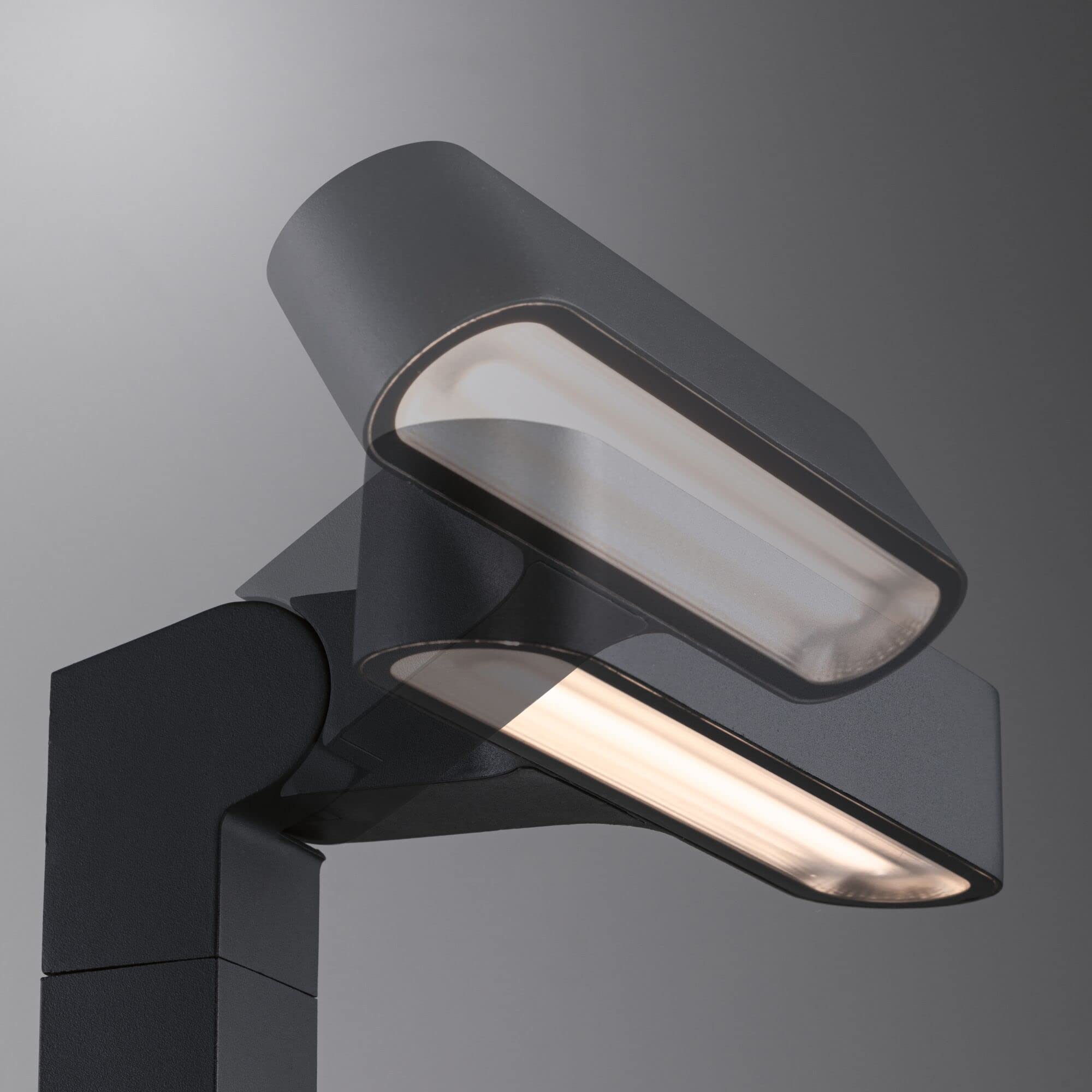 Paulmann 94546 Plug & Shine LED oprawa zewnętrzna Plug & Shine oprawa słupkowa Ito pozioma IP65 1x6 Watt ściemn. antracyt, metal, tw. szt. 3000 K