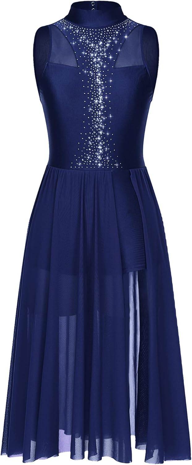 Freebily Costume Danses Latines Filles Enfants Paillettes Frangé Gland Robe Danse Tango Salsa