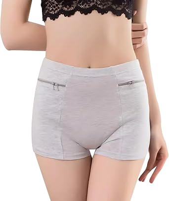 Womens Hidden Pocket Panties, Security Hidden Pocket Shorts, Secret Pocket Underwear