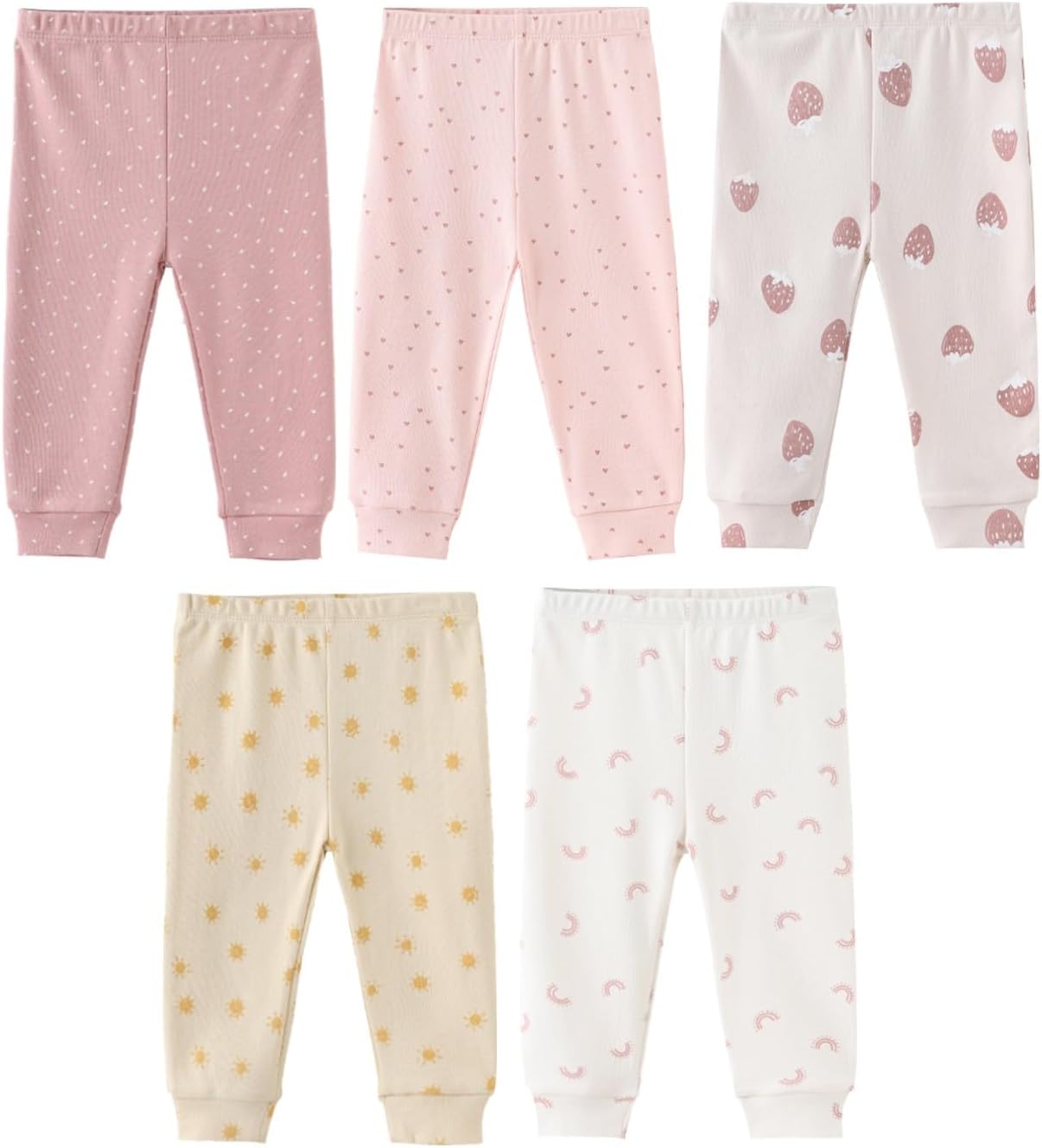 0-12 Months Unisex Baby Pants Sets New born Bodysuit and Hats 15 Pack Boy Girl Infant Comfort Outfit Clothes - Image 3