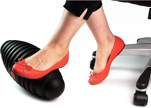 Floortex AFS-TEX Reposapiés activo dinámico, reposapiés ergonómico para mantenerte activo mientras estás sentado, 7 x 16 pulgadas, negro