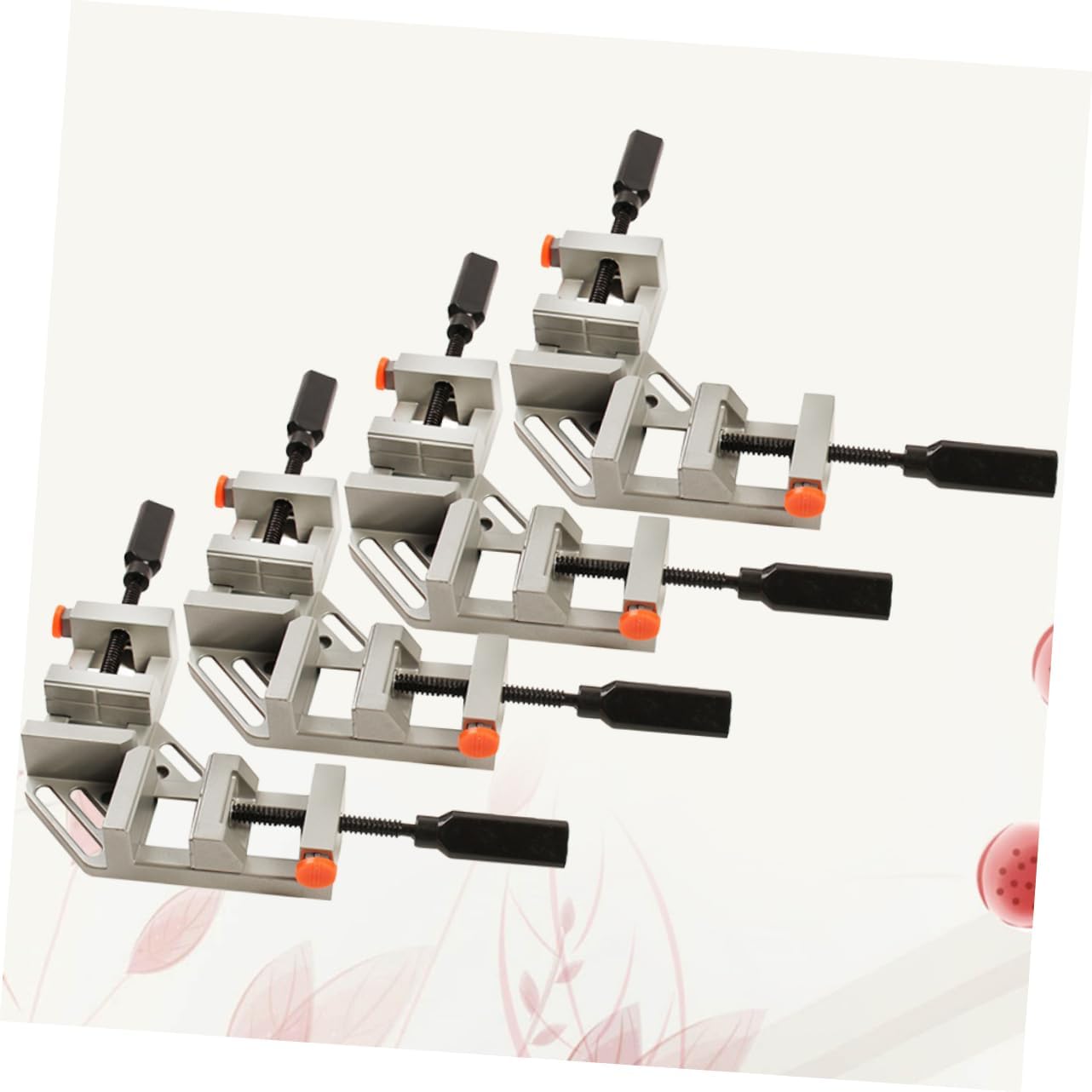 4Pcs Quick Release Corner Clamp for Photo Framing and Woodworking Jaws Thread Rod for Cabinet and Furniture Installation