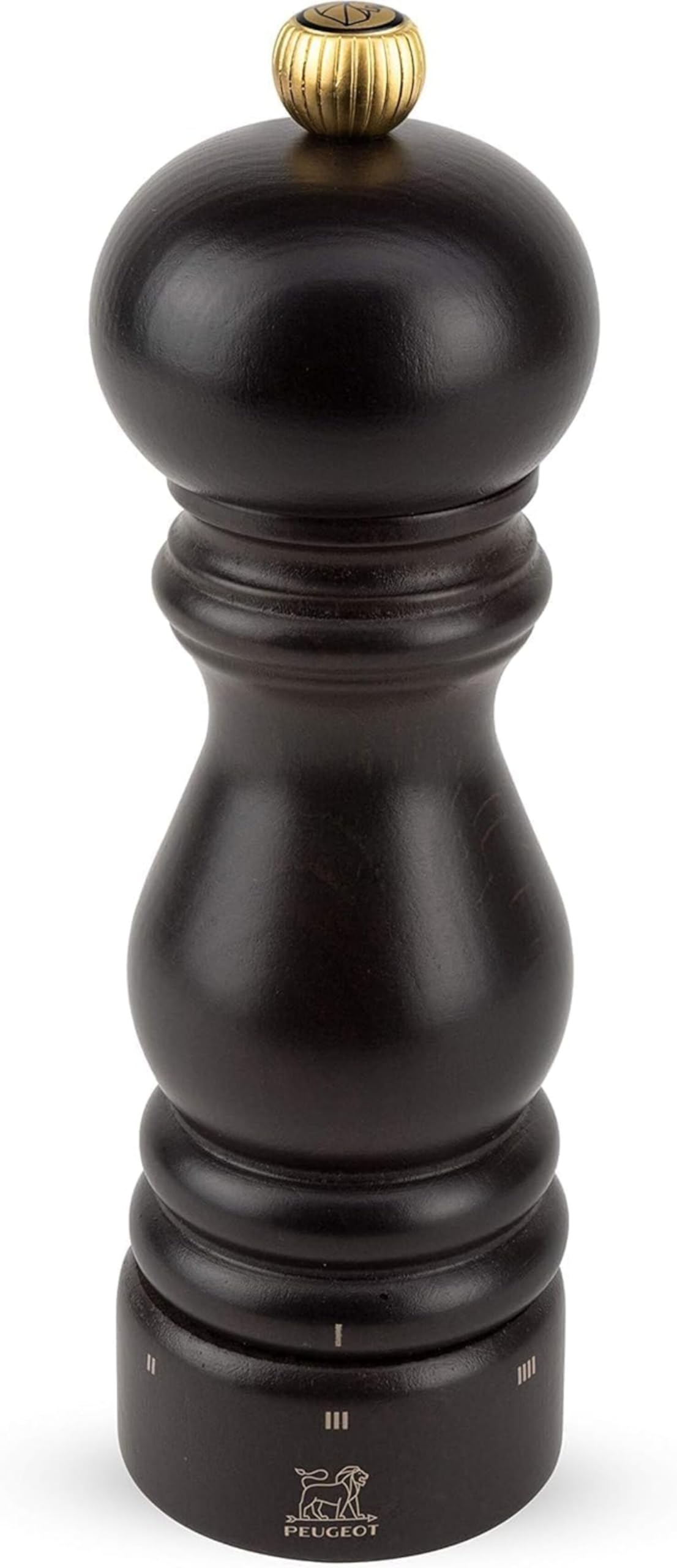PEUGEOT - Paris u'Select 18 cm Pepper Mill - 6 Predefined Grind Settings - Made with PEFC Certified Wood - Made in France - Chocolate Colour