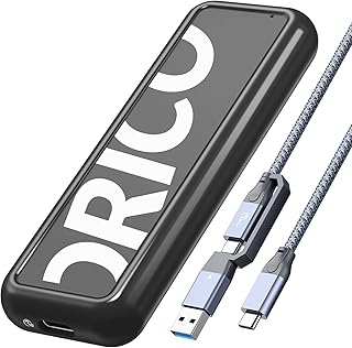 ORICO M.2 NVMe SSD Enclosure , 10Gbps Tool-Free USB C Adapter, USB 3.2 M.2 NVMe Reader, External Solid State Drive Case Supports 2230/2242 /2260/2280 PCIe M Key SSDs (up to 4TB)-CPM2G2-BK