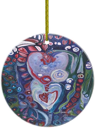 Miniatura 6 de Maureen Claffy Artist Collection  Cut To The Light Christmas Ornament  USA Chicago American Painter Artist  Holiday Gifts  Beautiful XMAS Tree