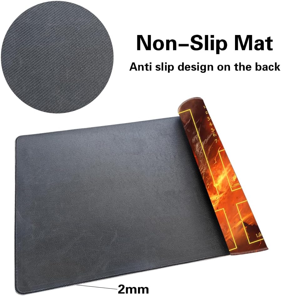 MTG Playmat - Non-Slip Backing Printing, Ideal for Card Game Enthusiasts TCG Playmat (MTG2-Arrival of The Drago-Deck)