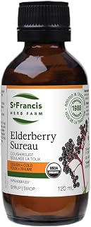 St. Francis Herb Farm Elderberry Cough Syrup for Adults | Combination of Marshmallow, Elderberry and Wild Cherry | Great-Tasting Cough Medicine | 120 mL