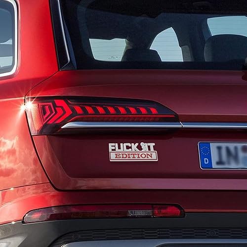 Miniatura 21 de Fuck IT Edition - Emblema para exteriores de automóvil, calcomanía 3D, emblema Fuck-IT Edition, calcomanía 3D para guardabarros, calcomanía de Azul