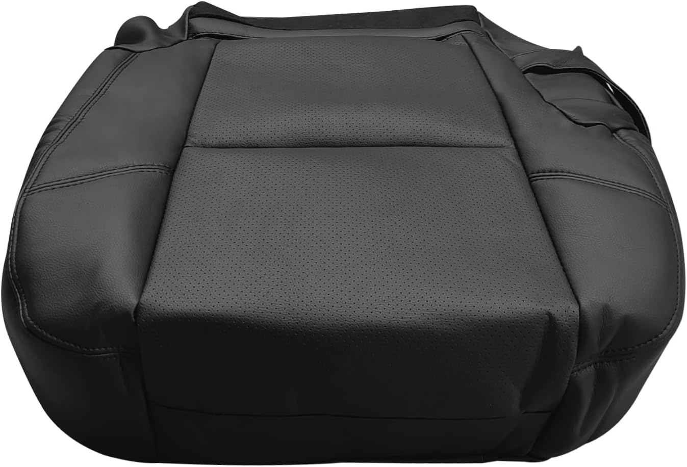 Replacement 2nd Row Passenger Bottom Seat Cover Perforated Black Fits for Cadillac Escalade ESV EXT 2007-2011 Microfiber Leather
