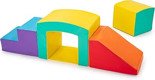 NewBounce Toddler Soft Play Set - Safe Foam Climbing Toys with Slide, Stairs, Tunnel & Semicircle - Indoor Outdoor Gym for Kids