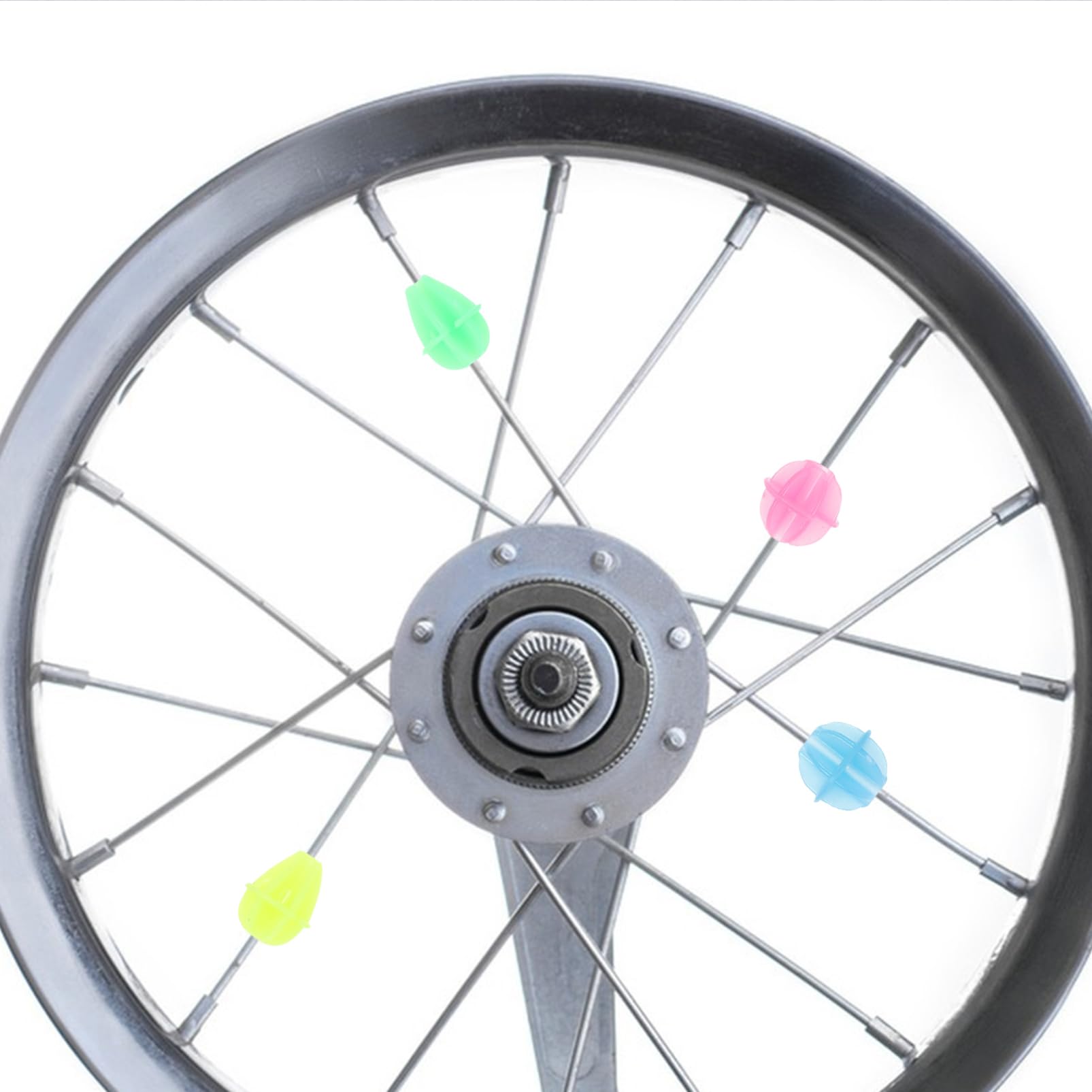 Happyyami Stylish Bike Beads Decor 72pcs Set Bike Wheel Decorations for Boys and Girls and Adults