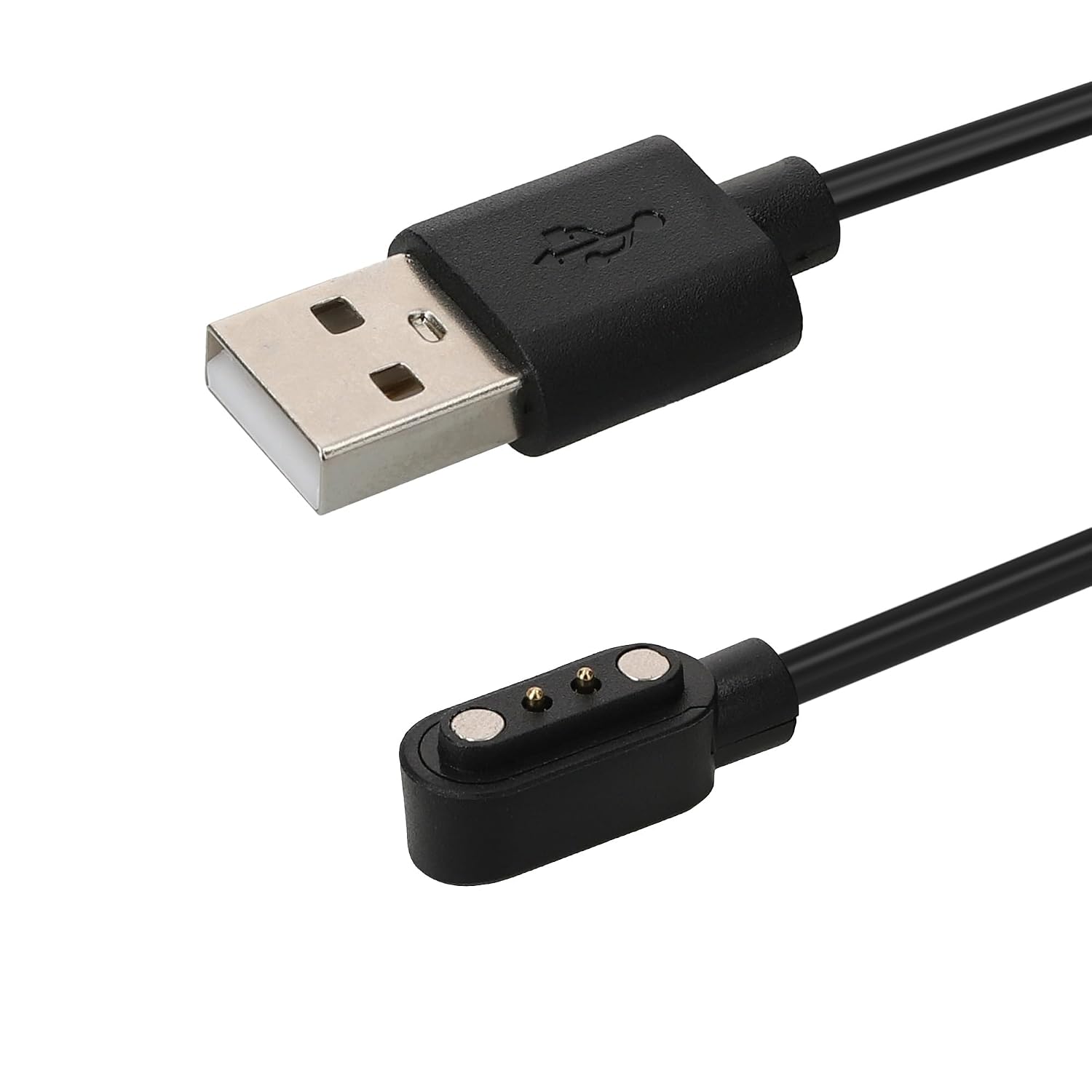 kwmobile USB Cable Charger Compatible with CMF Watch Pro 2 / Watch 3 Pro Cable - Charging Chord for Smart Watch - Black
