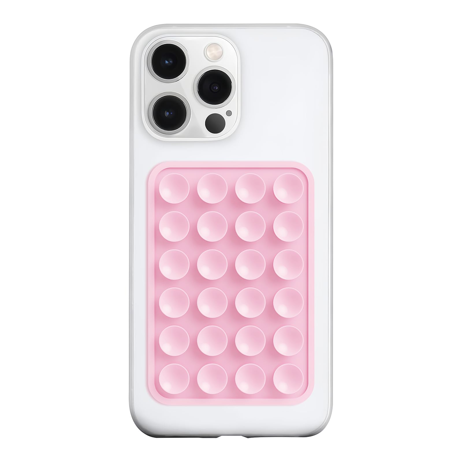 LvShuLiangPin Silikonowy uchwyt na telefon z przyssawką, silikonowy samoprzylepny uchwyt na telefon do smartfonów, bez użycia rąk, lustro prysznicowe, uchwyt na telefon do selfie, filmy Tiktok