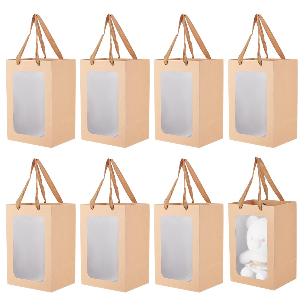 LOBHCP Lot De 12 Sacs En Papier,Sacs De Bonbons, Sacs De Fête Pour