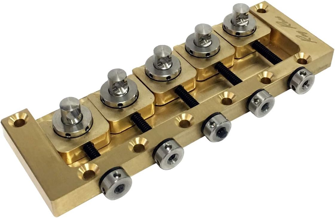 Ray Ross Saddle-Less 5-String Bass Bridge (17 mm, Black)